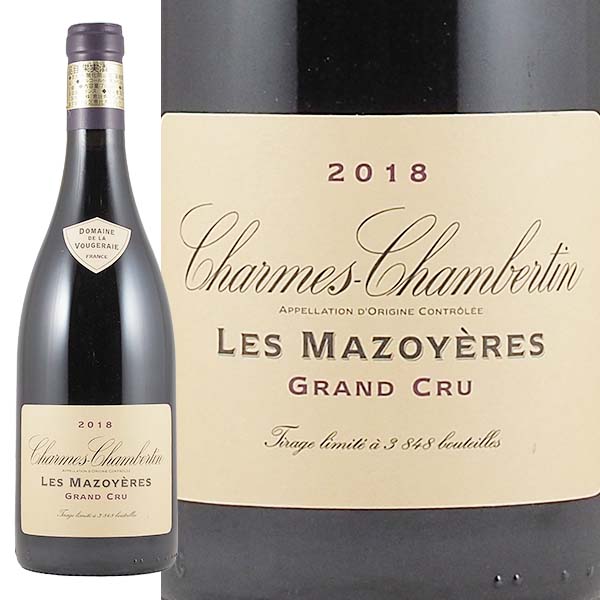 シャルム・シャンベルタン 2018 ドメーヌ・ド・ラ・ヴージュレ - 恵比寿ワインマート