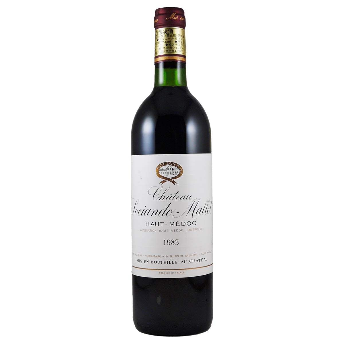 ソシアンド・マレ キュヴェ・ジャン・ゴトロー 1983 オー・メドック - 恵比寿ワインマート
