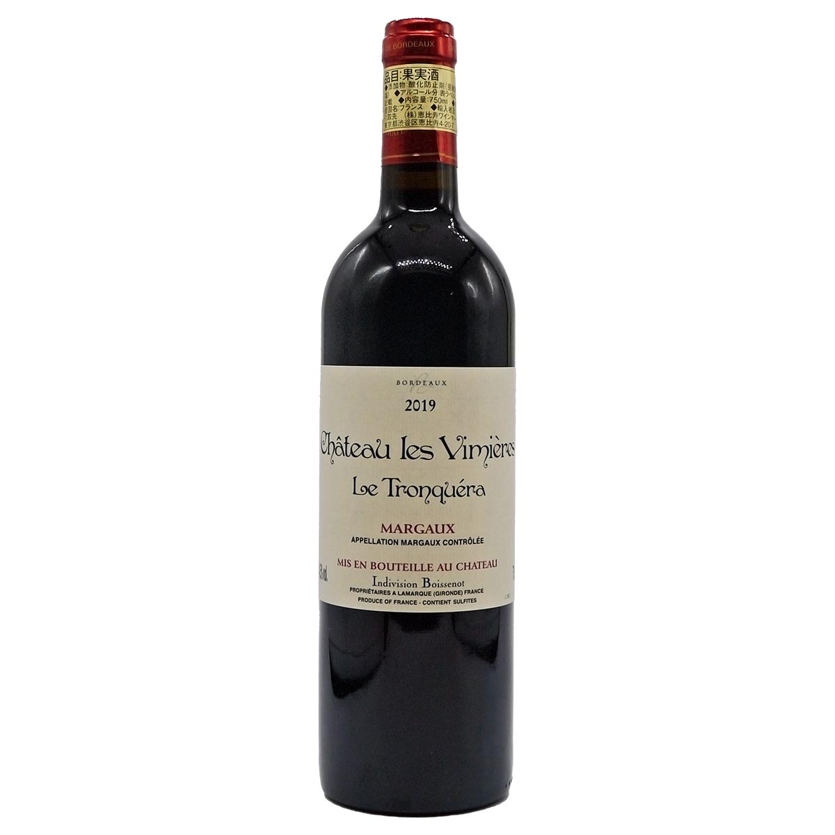 シャトー・レ・ヴィミエール ル・トロンケラ 2019 マルゴー - 恵比寿ワインマート