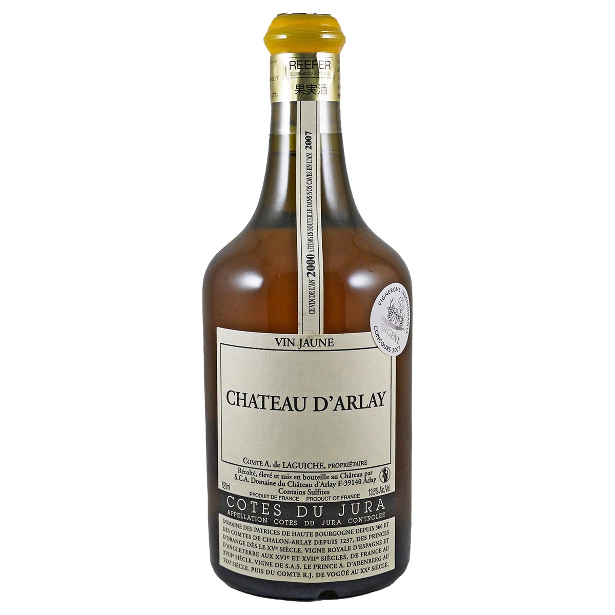 コート・ド・ジュラ ヴァン・ジョーヌ (620ML) 2000 シャトー・ダルレイ - 恵比寿ワインマート