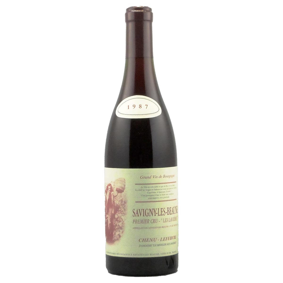 サヴィニー・レ・ボーヌ ラヴィエール 1987 シュニュ・ルフェーヴル - 恵比寿ワインマート