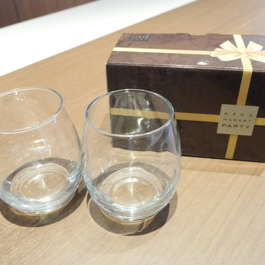 ワインマーケットパーティー ピクニックグラス 2個セット茶色(専用ボックス入り) - 恵比寿ワインマート