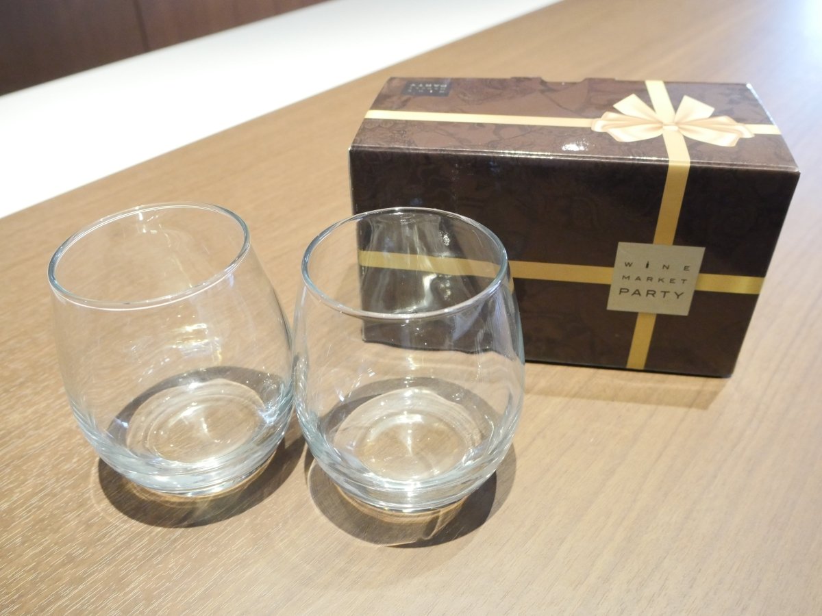 ワインマーケットパーティー ピクニックグラス 2個セット茶色(専用ボックス入り) - 恵比寿ワインマート