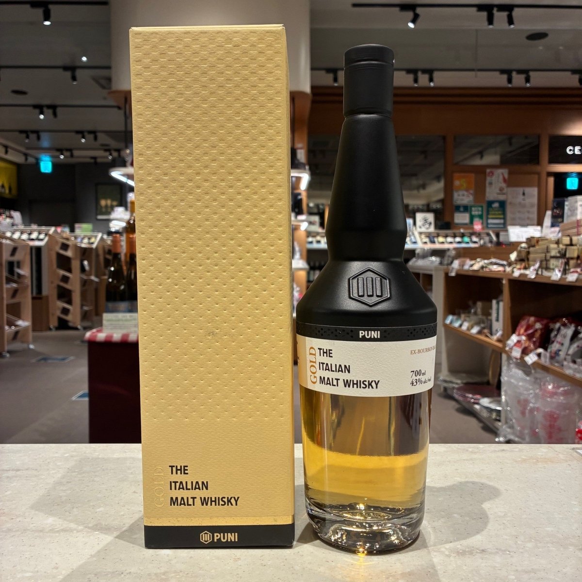プーニ ゴールド ザ・イタリアン・モルト・ウイスキー 700ml 43% - 恵比寿ワインマート