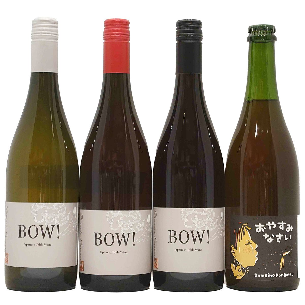 ドメーヌ・オヤマダ BOW! 白・ロゼ・赤 2024+ドメーヌ・ポンコツ おやすみなさい 2024 4本セット - 恵比寿ワインマート