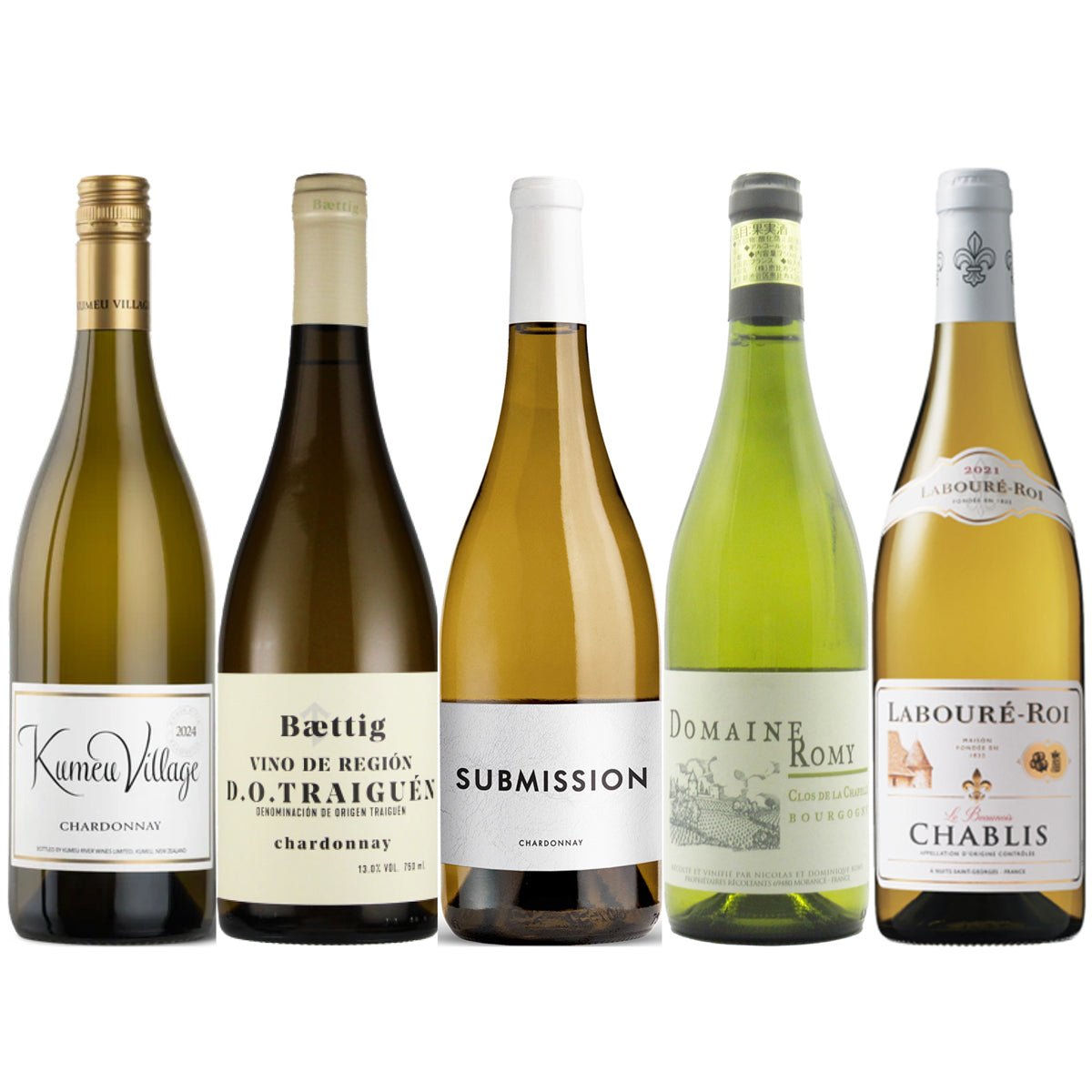 シャブリ入り!世界の鉄板シャルドネ5本セット - 恵比寿ワインマート