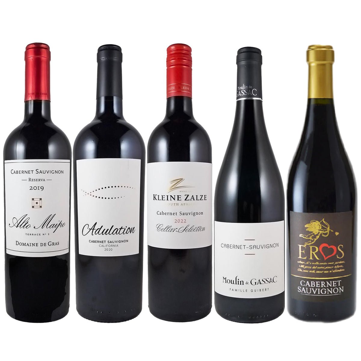 世界のカベルネ・ソーヴィニヨン5本セット Ver.2 - 恵比寿ワインマート