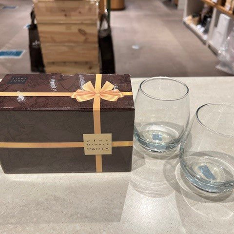 ワインマーケットパーティー ピクニックグラス 2個セット茶色(専用ボックス入り) - 恵比寿ワインマート