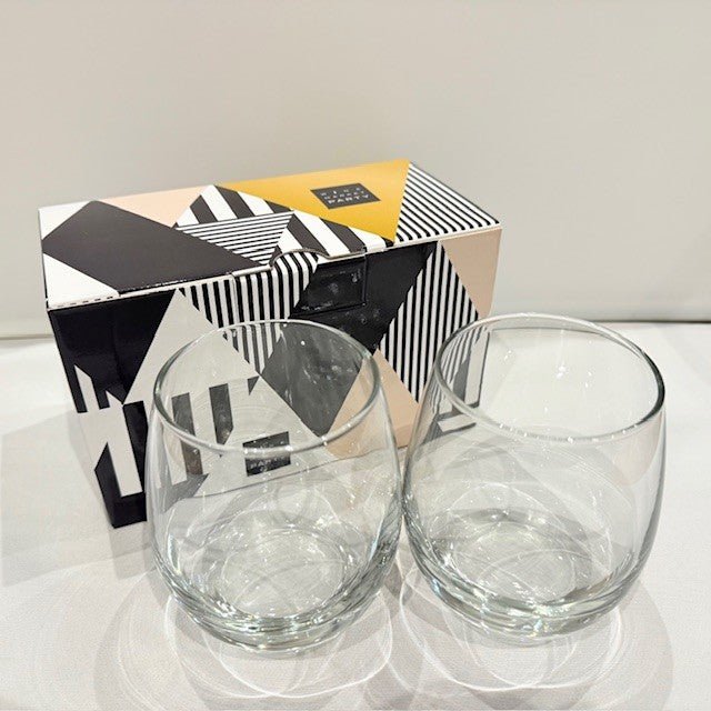 ワインマーケットパーティー ピクニックグラス 2個セット白黒(専用ボックス入り) - 恵比寿ワインマート