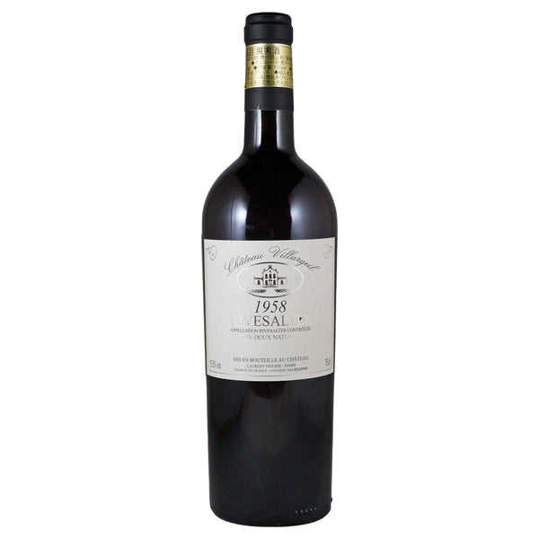 ワイン Domaine de Lacresse Rivesaltes 1958 リヴザルト・ルージュ 1958 シャトー・ヴィラルジユ – 恵比寿ワインマート