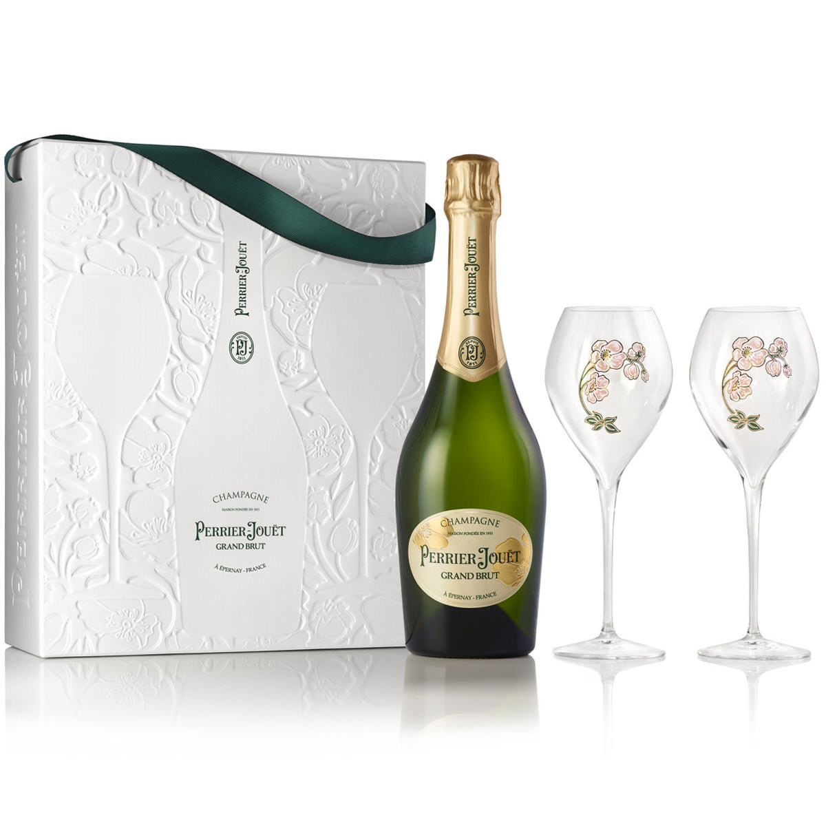 ペリエジュエ　グラン　ブリュット　エコロジカル　ボックス ペリエ・ジュエ グラン・ブリュット NV グラス2脚セット エコロジカル