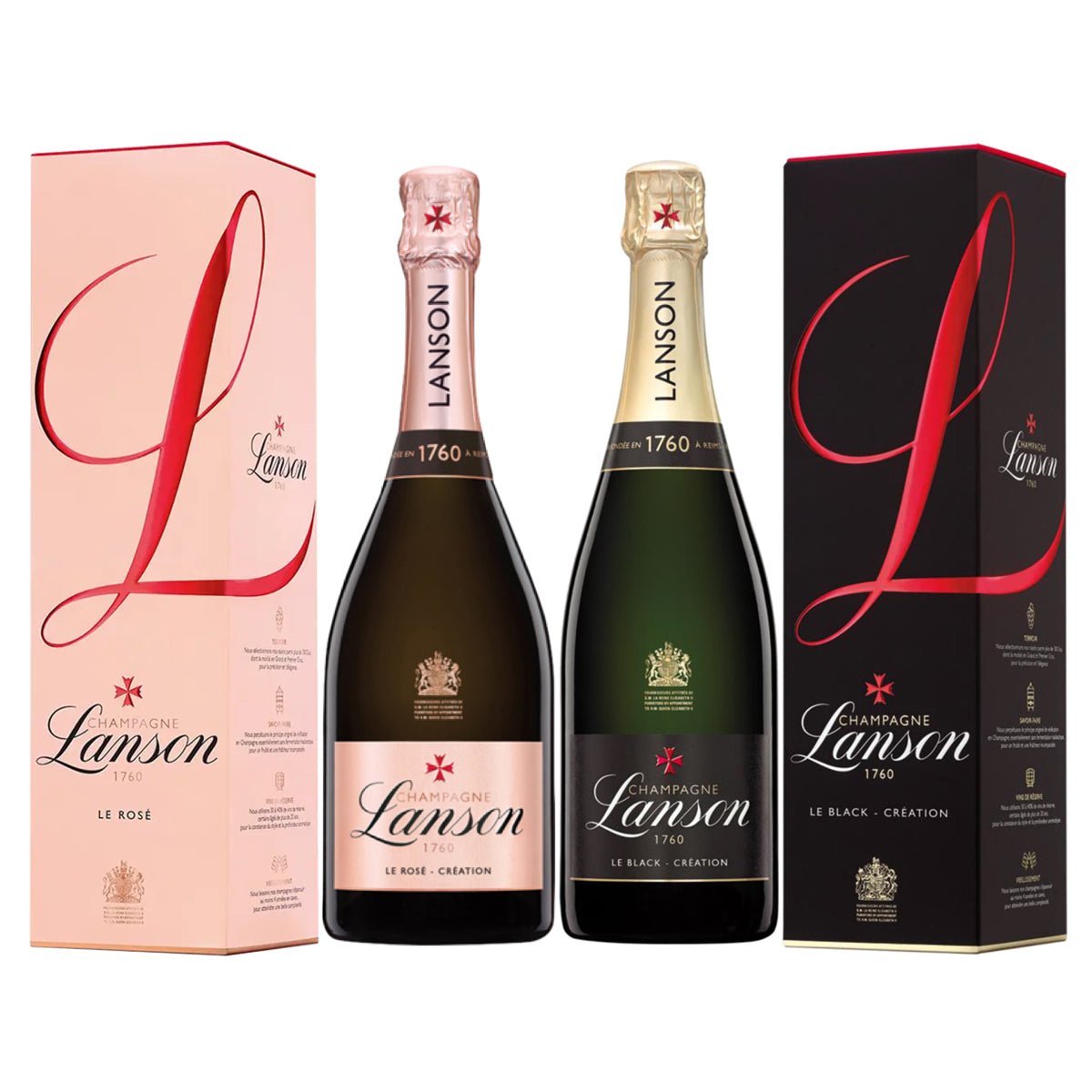 シャンパーニュ・ランソン　白・ロゼ 2本セット - 恵比寿ワインマート