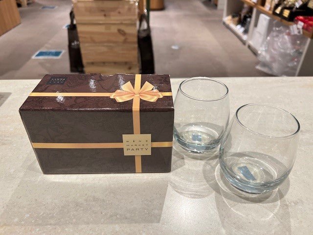 ワインマーケットパーティー　ピクニックグラス 2個セット茶色(専用ボックス入り) - 恵比寿ワインマート