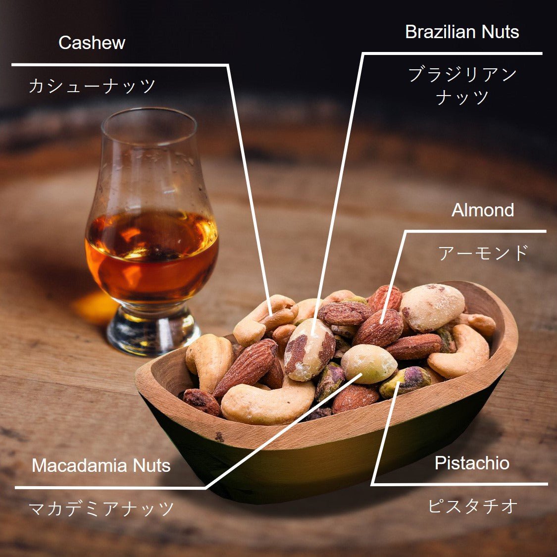 ヘンリム・バーミールズ プレミアム･ディープスモークドミックスナッツ - 恵比寿ワインマート